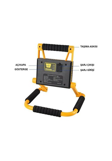 1300 Lümen Güçlü Aydınlatma Watton    Wt-328 Turuncu