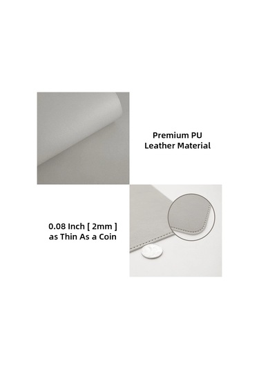 Büyük Pu Deri Masa Matı, Su Geçirmez Mouse Pad Koyu Yeşil, 60x30cm