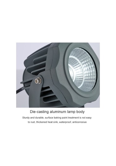 Tongxida Ip55 Su Geçirmez Led Projektör, 10w 2 Renk Seç 1 Diğer Cob Açık Su Geçirmez Spot Reklam Panosu Işıkları Bahçe Lambas Diğer