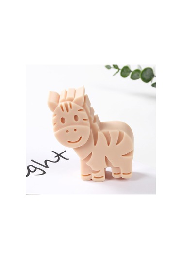 Tenfowee 4'lü Hayvan Şekilli Silikon Kalıp - Zürafa Fil Aslan Zebra - Mum, Kek Ve Yapıştırıcı Damlacığı Yapımı İçin - Çevre Dostu Silikon