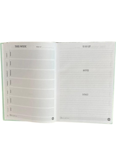 Çilek Temalı Planner Kartın Kapak Defter Pembe