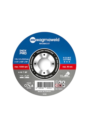 Magmacut Inoxpro Kesme Taşı 115 X 1.0 X 22 mm