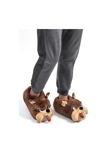 Twigy Bulldog-2 Erkek Panduf Kahverengi 41/46 CC0525 Kahverengi