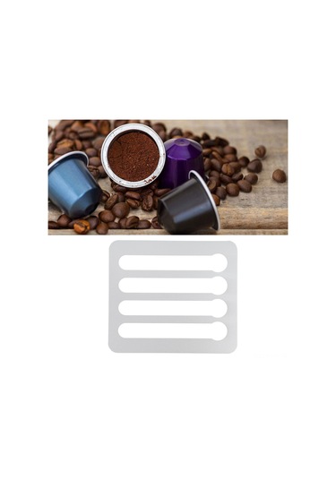 Geeksen Nespresso Kapsül Duvar Askısı, 24 Kapsül Kapasiteli Dayanıklı Alüminyum Tutucu Diğer