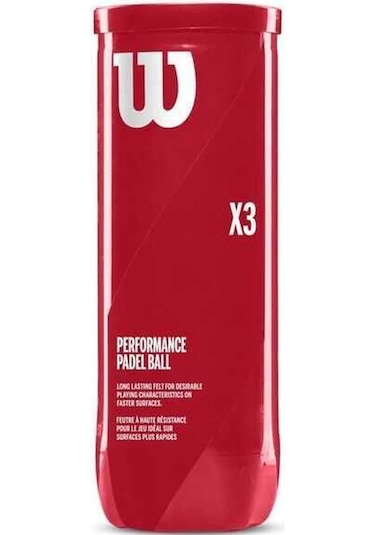 Wilson Performance 3'lü Padel Topu Wr8900801001 Renksiz Çok Renkli