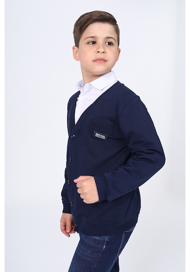 Toontoy Erkek Çocuk Okul Hırka Lacivert
