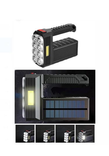 Yüksek Lümen Süper Parlak 8 Led Yan Fener 3 Modlu Spot El Feneri