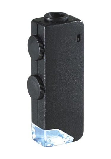 Singree 60-100x Büyütme Aralığına Sahip Led Işılıklı Cep Mikroskobu, Taş Ve Evcil Hayvan İncelemeleri İçin Uygun, Pil Dahil, Kolay Kullanim Siyah