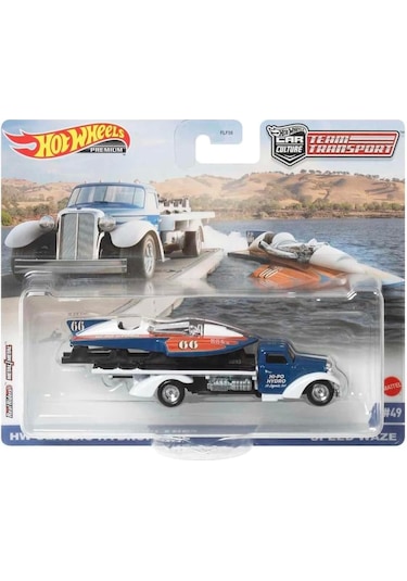 Hot Wheels Premium Hcr31 Team Transport Hw Classic Hydroplane/speed Waze