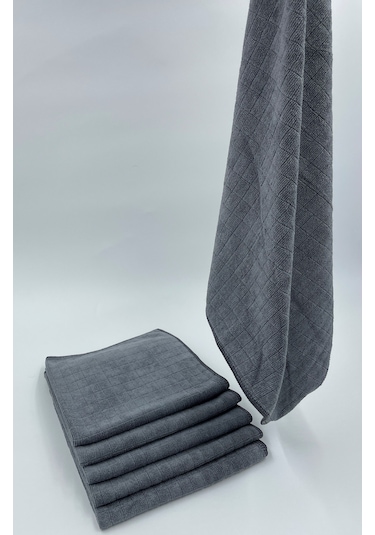LiveBlue MissClean Mikrofiber Mutfak Bezi Gri 5'li 40 x 40 CM