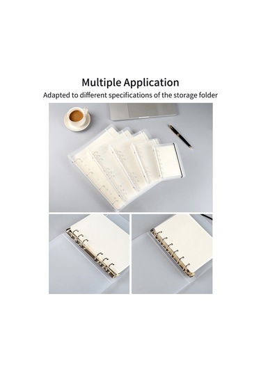 Aubyhe 6mm Delik Çapı, 15-80mm Ayarlanabilir Mesafe Ve 20 Sayfa Delikleme Kapasitesi İle Manuel Tek Delikli Perforatör Beyaz Beyaz