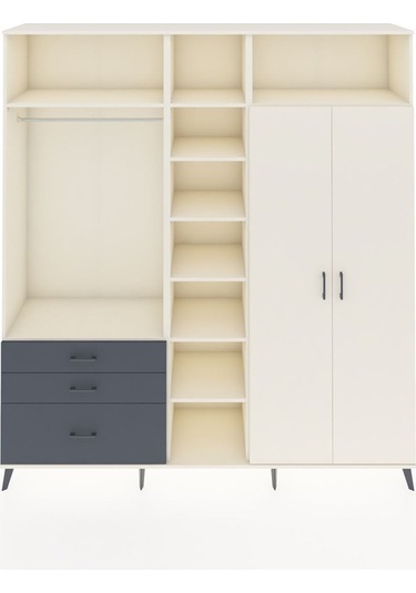 Hyperion Dolap 10 Raflı 3 Çekmeceli 2 Askılı 220x44x243 Aytaşı-aytaşı/antrasit Aytası/antrasıt Hyperion Dolap 10 Raflı 3 Çekmeceli 2 Askılı 220x44x243 Aytaşı-aytaşı/antrasit Aytası/antrasıt