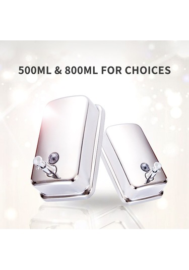 Leezsing 500ml Manuel Sabunluk Duvara Monte El Köpük Sabunluk Banyo Duş Banyo Mutfak Lavabo Tuvalet Ofisler İçin Basmalı Pompalı Sabunluk