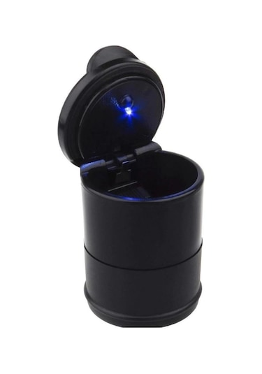 Carmind Mavi Işıklı Kapaklı Oto Küllük Universal