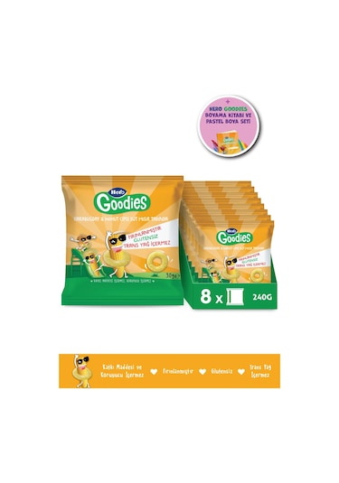 Hero Goodies Süt Mısırlı Cips 30g X8