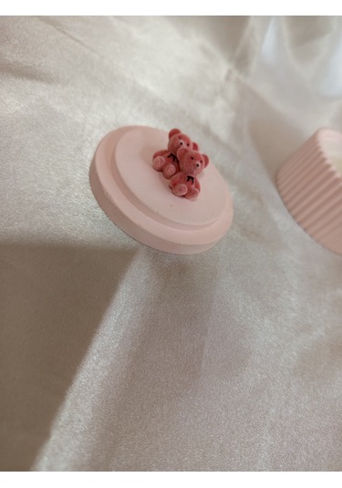 Pembe Peluş Ayıcık Küpe
