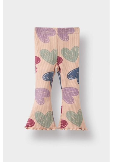 Defacto Kız Bebek Kalp Desenli 2li Takım F0516a525aupn672 Pembe