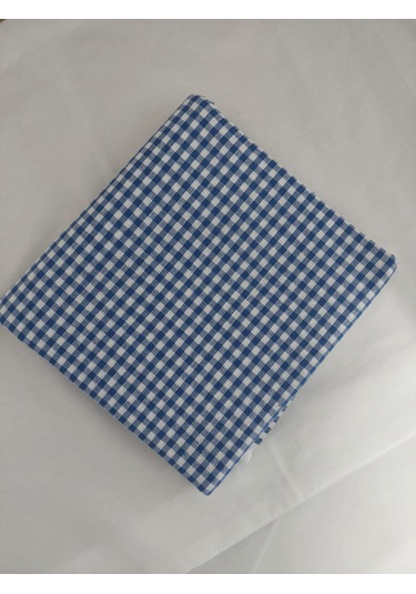 Kareli Desen Pötikareli Masa Örtüsü Mavi