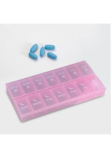 Suntek 14 Bölmeli Hap Düzenleyici 7 Gün Cep Çantası Seyahat Diğer