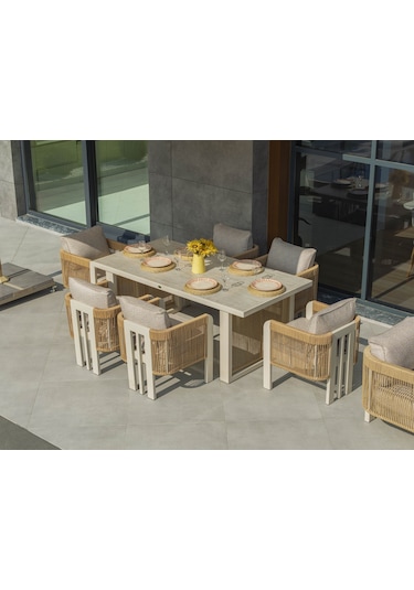 Atlas Masa Takımı Cappuccino