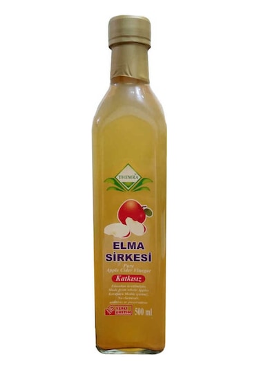 Elma Sirkesi Cam Şişe 500 Ml