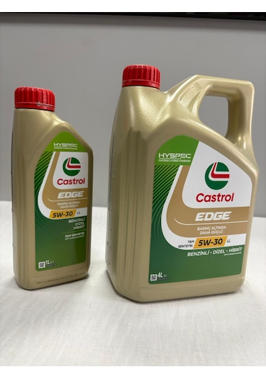 Castrol Edge 5W-30 LL 4 L+ 1L Motor Yağı Üretim Tarihi 2025