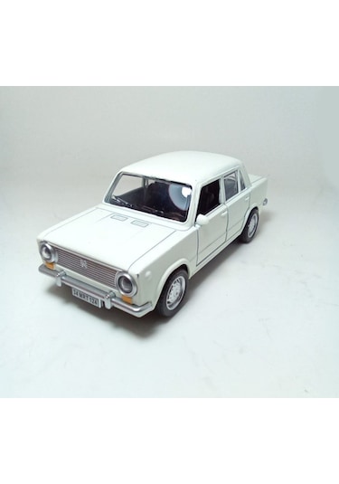 Oyuncak Metal Model Araba 1/36 Çek Bırak Beyaz Hacı Murat 124