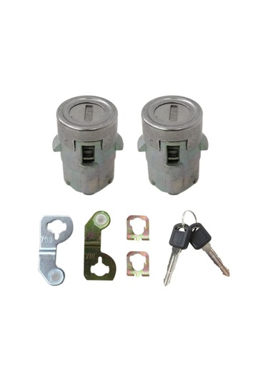 2 Adet Sürücü Ve Yolcu Kapı Kilitleri, Cadillac Escalade/chevrolet İçin Anahtar Uygun Kapı Kilit Silindiri