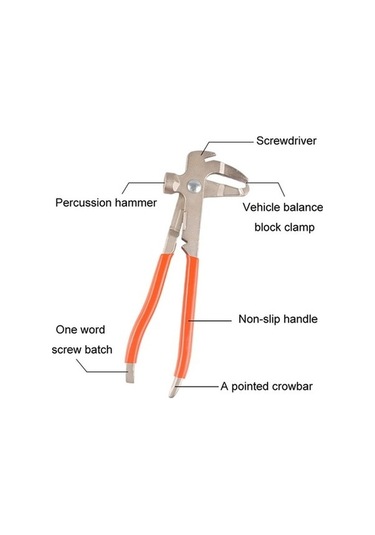 Fastbuy Lastik Dengesi Ağırlık Kaldırma Pencesi, Kırmızı, Dayanıklı Dengeli Çekiç