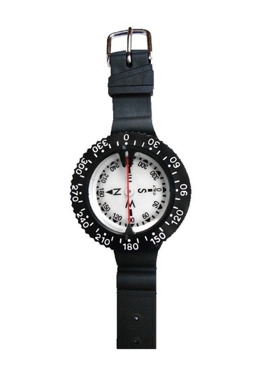 Kraken Gösterge Pusula Kayışlı 60 MM Siyah