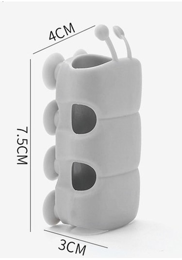 Primepickings Xingfeng2 Gri Tırnaksız Duş Başlığı Standı, Silikon Duş Tabanı Braketi, Ayarlanabilir Duvara Montaj, Ev 2 Katlı Gri