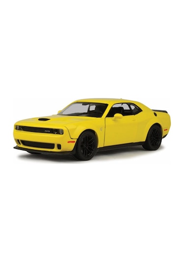 Motor Max 1:24 2018 Dodge Challenger Srt Hellcat Widebody Die-cast Sarı Model Araba