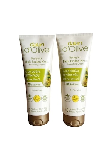 D'olive Zeytinyağlı Bes.hızlı Em.krem 250ml 2 Adet