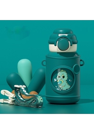 Didadodo Yüksek Kaliteli Termoslu Su Şişesi Mavi Öğrenci Çocuk Bardağı - Wa Mavi Mavi Mavi