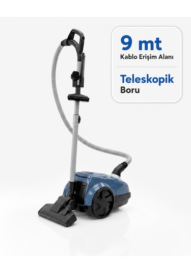 Lura 156N 750 W Toz Torbalı Elektrikli Süpürge