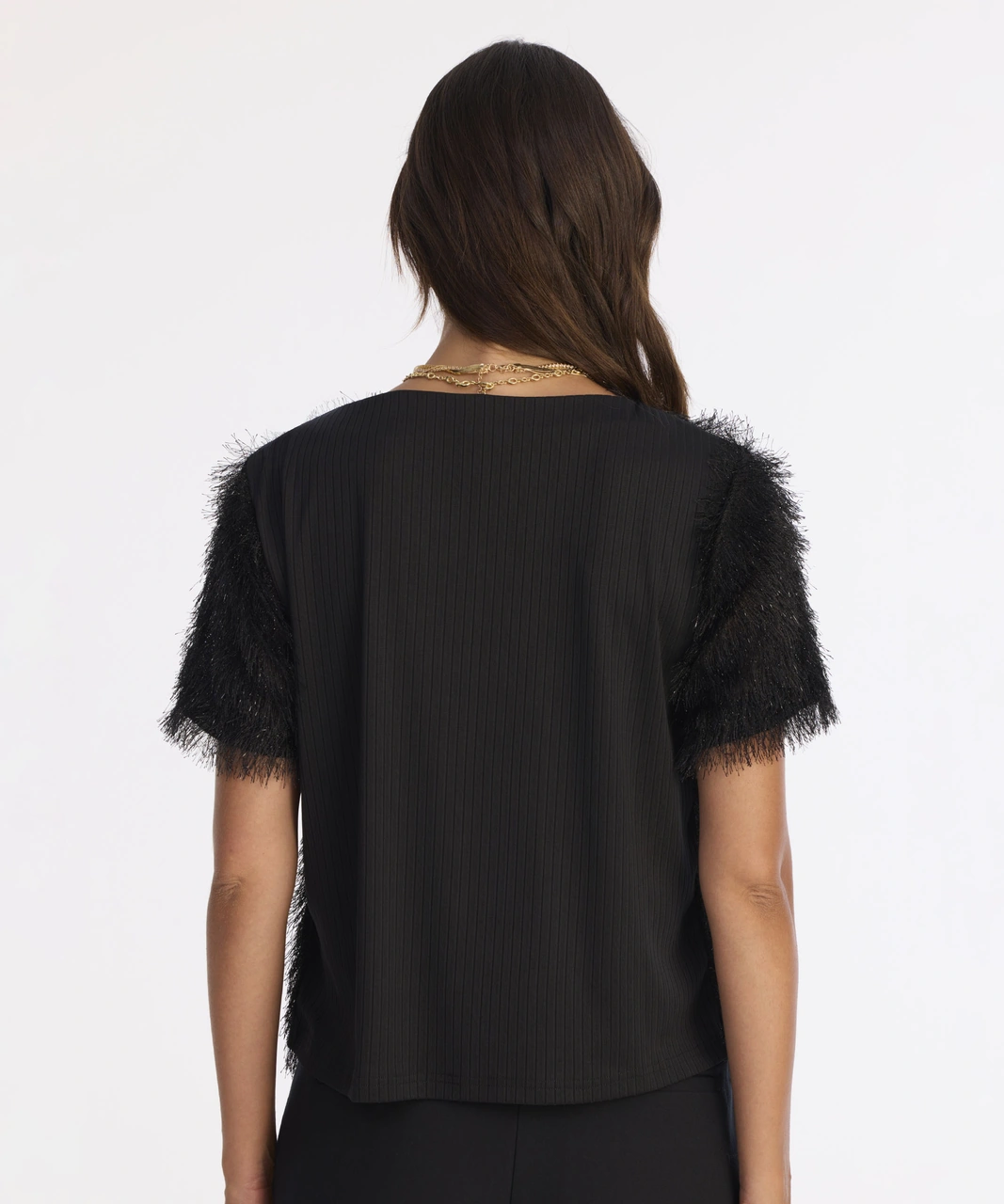 Yargıcı Kayık Yaka Kısa Kollu Bluz 25kkbl6003x 001 Siyah