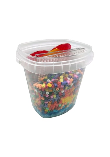 3000 Adet Midi Boncuk Kovada 32 Renk, 4 Adet Boncuk Dizme Tablası-pixel Pixel Ppk300