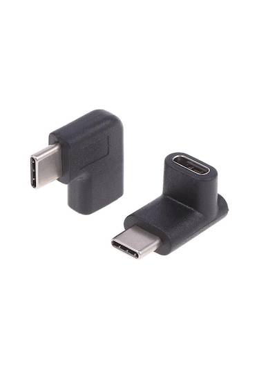 Lunatic 6044 Type C Dişi Erkek 90 Derece Dirsek 2in1 Çevirici Dönüştürücü Adaptör