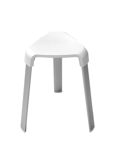 Banyo Taburesi Alu. Beyaz M-kv17-01 Siyah