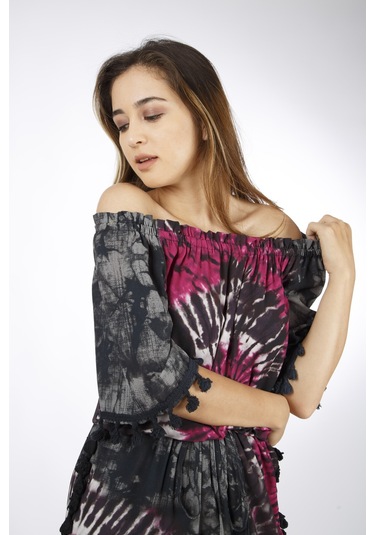 Favori Tekstil Elbise Siyah
