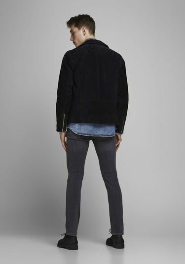 Jack & Jones Slim Fit Düşük Bel Siyah Erkek Kot Pantolon 12159030 Siyah