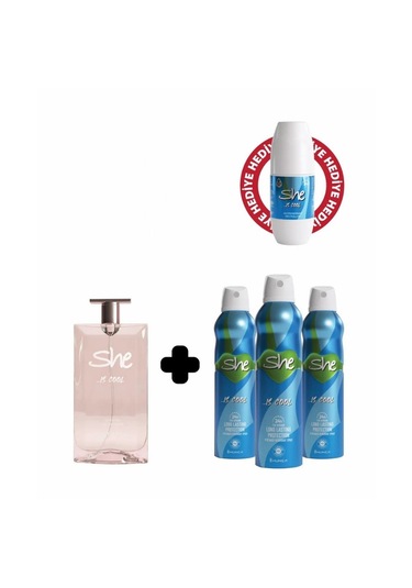 She Is Cool Kadın Avantajlı Set Roll On Hediyeli