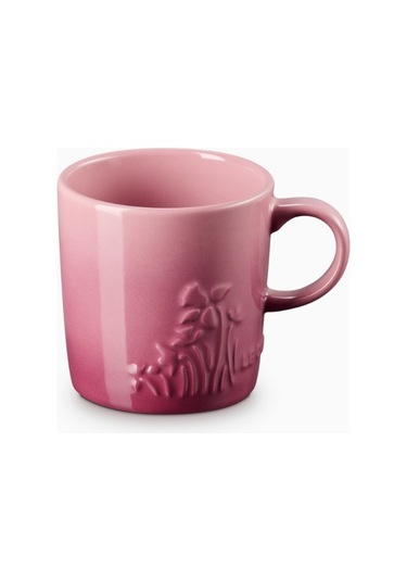 Le Creuset Jardin Çiçek Desenli Seramik Kupa Rose Quartz