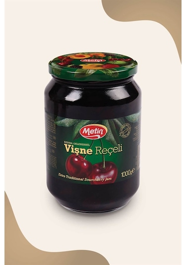 Metin Vişne Reçeli Cam 1 KG
