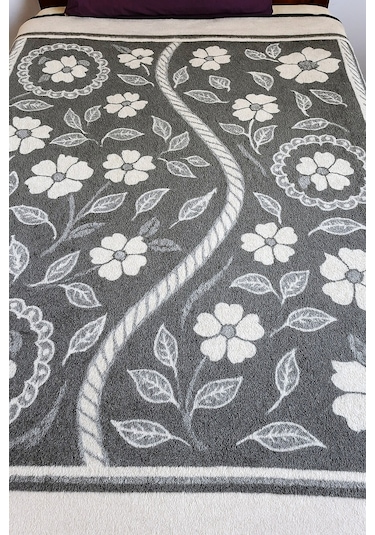 Algelsineve Harmoni Çift Kişilik Peluş Uşak Battaniyesi, 2,75kg Haki