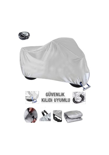 Yamaha X-max 250 Iron Max Abs Gri Kilit Uyumlu Motor Brandası Ultra Kalın Su Geçirmez