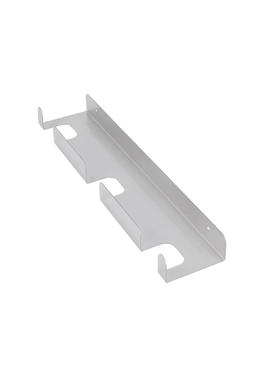 Youmex Stainless Steel Pizza Peel Stand: Sağlam Gümüş Renkli Pizza Aleti Tutucu 41.5x8.3x3 Cm Gümüş