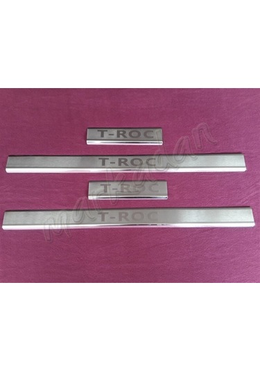 Woc Chrome Vw T-Roc Krom Kapı Eşiği 2017 Sonrası 4 Parça Paslanma