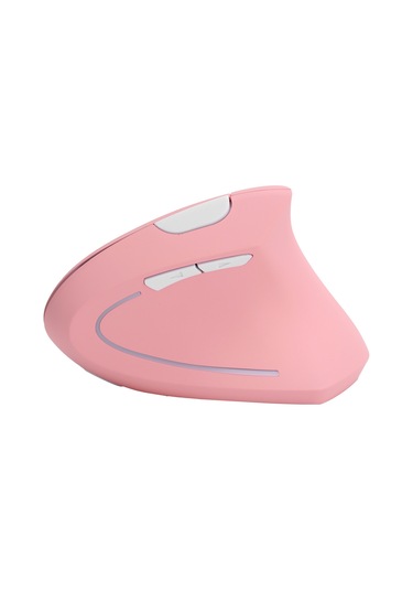 Tenfowee Ergonomik Dikey Kablosuz Fare, 2400 Dpı Ayarlanabilir, Rgb Işıklı, 1000mah Pil, 2.4g Teknoloji, Bilgisayar/notebook İçin Pembe