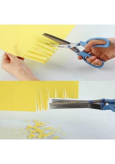 Pazly Cbtx 5 Katlı Kıyma Fesleğen Biberiye Mutfak Makası Rendelenmiş Kıyılmış Taze Soğan Kesici Yeşil, Kıyma Makası Yeşil